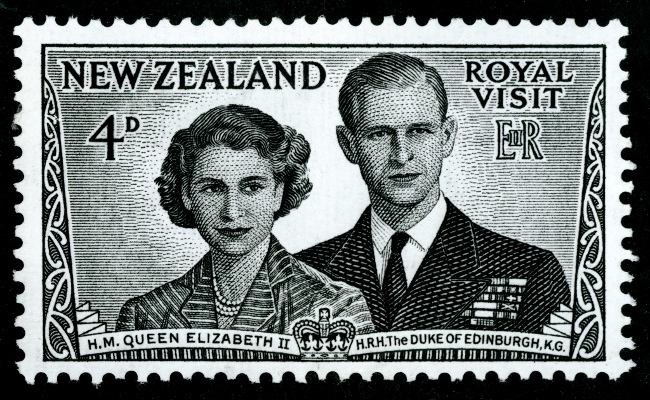 Royal postage stamp 1953 by Archives New Zealand
