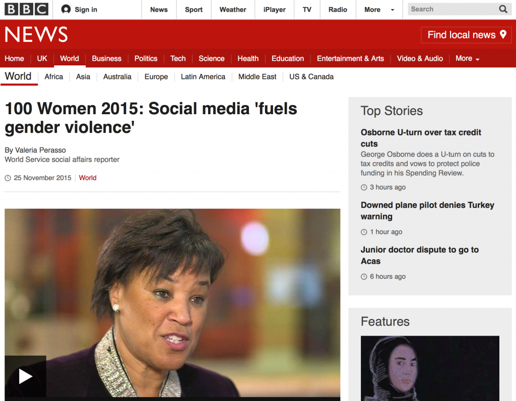BBC social media fuels gender violence