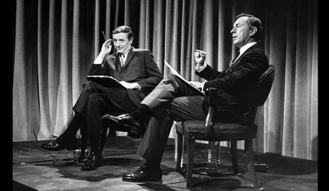 William Buckley debating Gore Vidal, 1968 in public domain