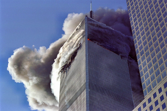 World Trade Center crash, September 2001 by Kevinalbania