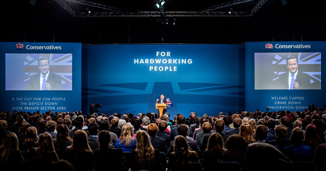 David Cameron at Conservative Conference Manchester, October 2015 by the Conservatives