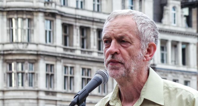 Jeremy Corbyn, No More War, August 2014 by Garry Knight