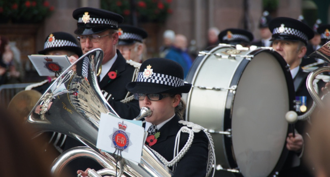 Police Band, Manchester Remembrance, November 2010 by Stuart Grout