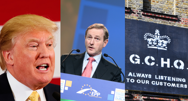 RD E36 Donald Trump, Enda Kenny, GCHQ